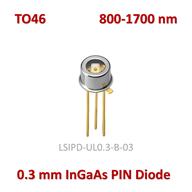 <p>PIN فوتودیود InGaAs مناسب محدوده طیفی 1700-800 نانومتر با قطر سطح حساس 0.3mm و دارای جریان تاریک 20 پیکوآمپر</p>