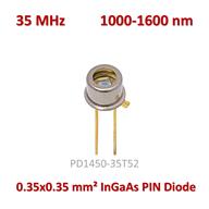 <p>PIN فوتودیود InGaAs مناسب محدوده طیفی 1600-1000 نانومتر با سطح حساس 0.35x0.35mm² و فرکانس قطع 35MHz</p>