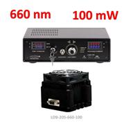 <p>مجموعه راه‌انداز و پایدارساز لیزر دیودی LDB-205-660-100 ساخت شرکت نمایه پرتو آشا با بیشینه توان خروجی پیوسته 100 میلی‌وات و طول‌موج مرکزی 660 نانومتر.</p>
