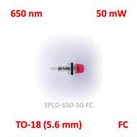 <p>دیود لیزر 650 نانومتر 50 میلی‌وات با<strong> سوکت FC</strong></p>