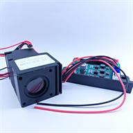 لیزر RGB با توان خروجی 200 میلی‌وات با قطر مقطع پرتو 18 میلی‌‌متر و ولتاژ تغذیه ورودی 12 ولت. 